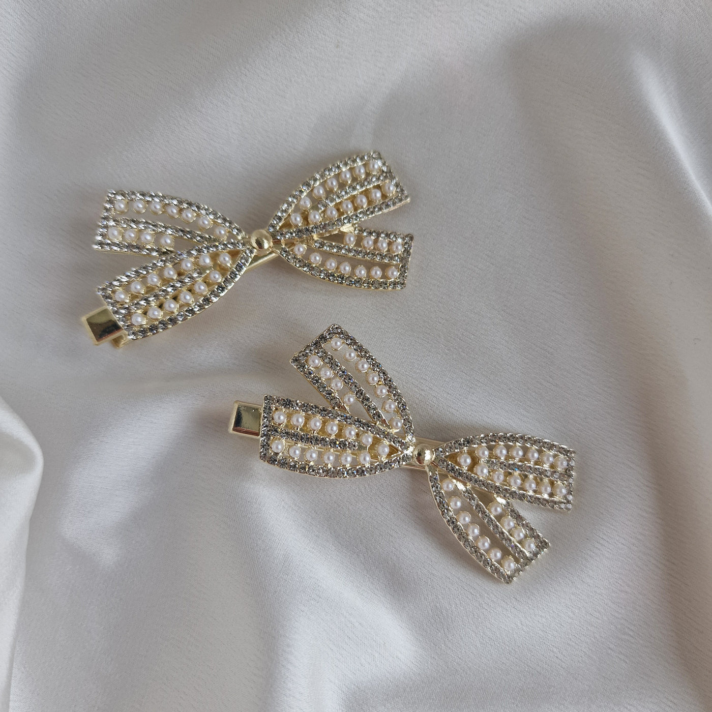 Haarklammer Rosette Strass 5 cm