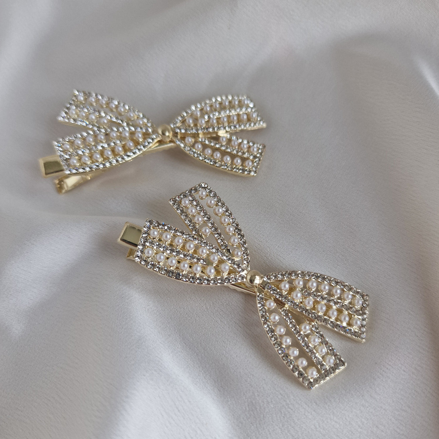 Haarklammer Rosette Strass 5 cm