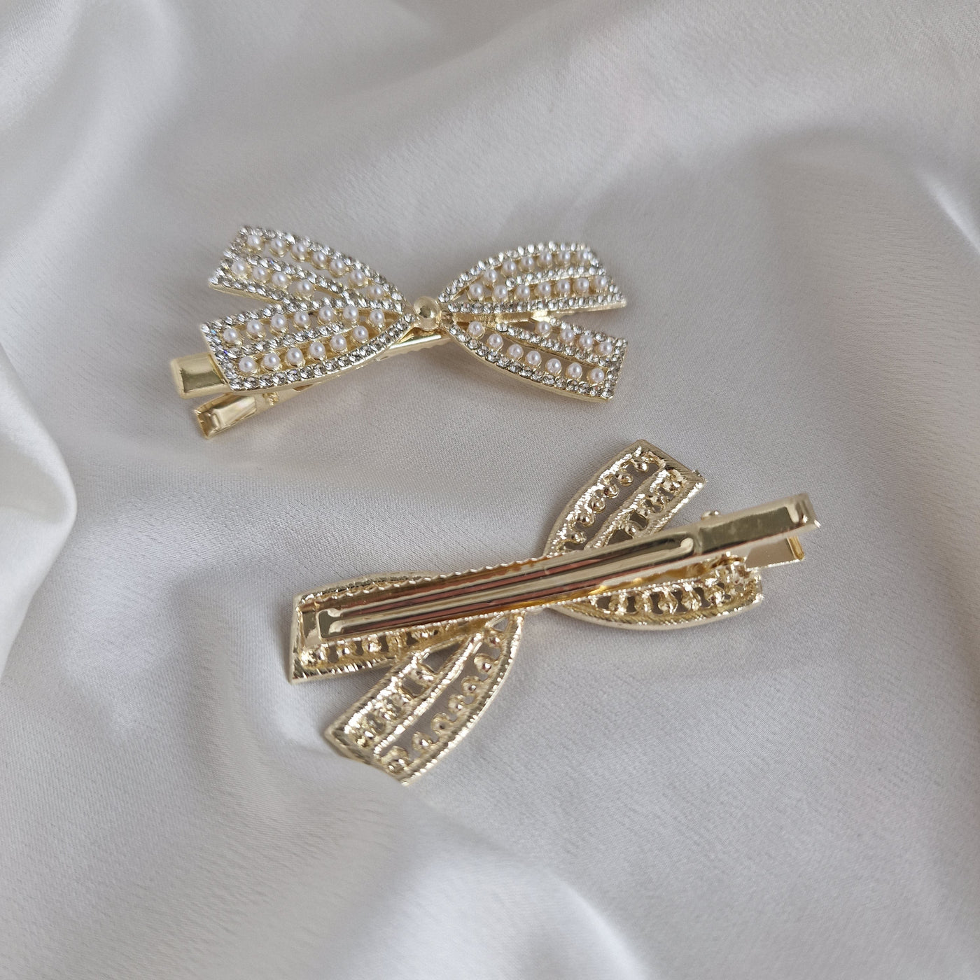 Haarklammer Rosette Strass 5 cm