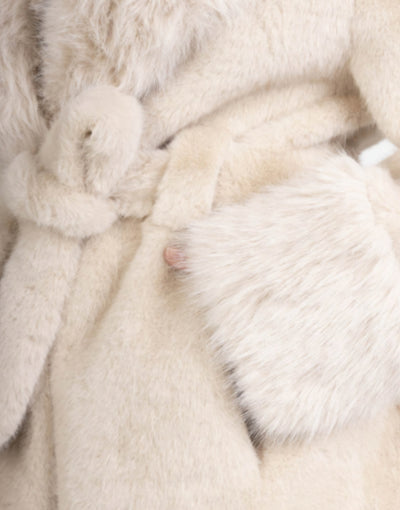 Fauxfelljacke Zina Beige