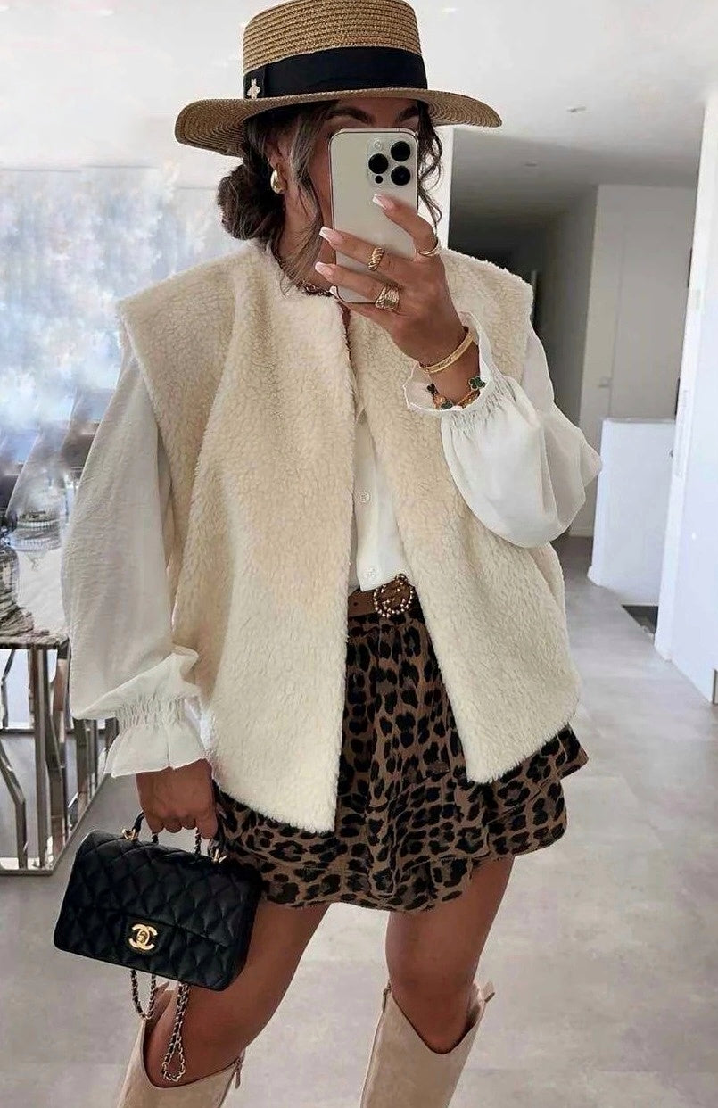 Teddy Weste Offwhite