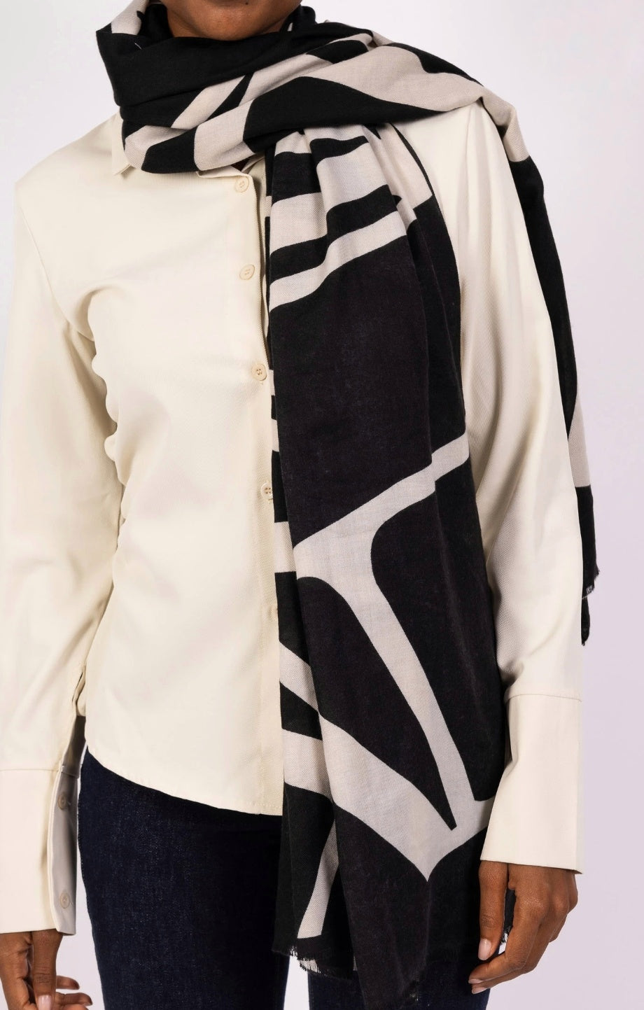 Stirnband abstrakt Schwarz