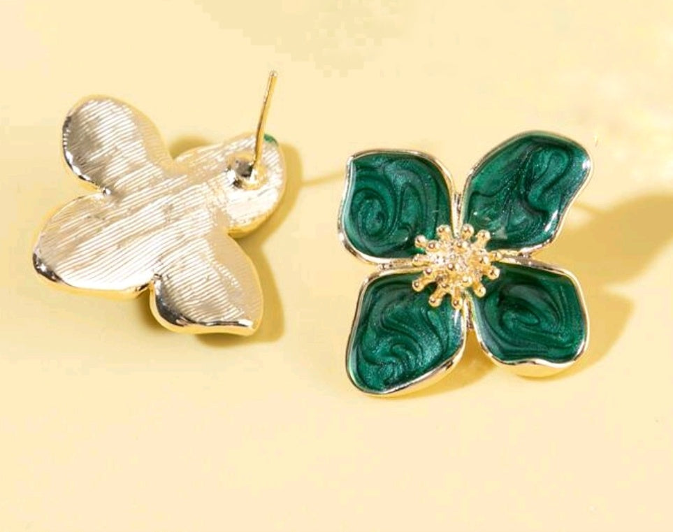 Ohrringe Madde Dunkelgrün