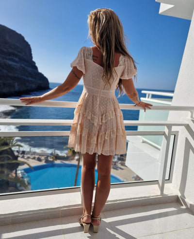 Bohemische rosa Kleid