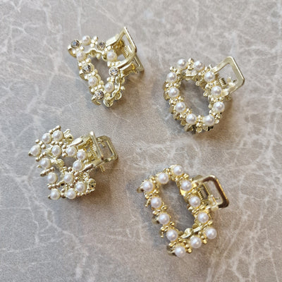 Haarklammer Gold Strass 2 cm