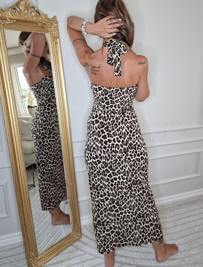 Vera Leoprint Kleid
