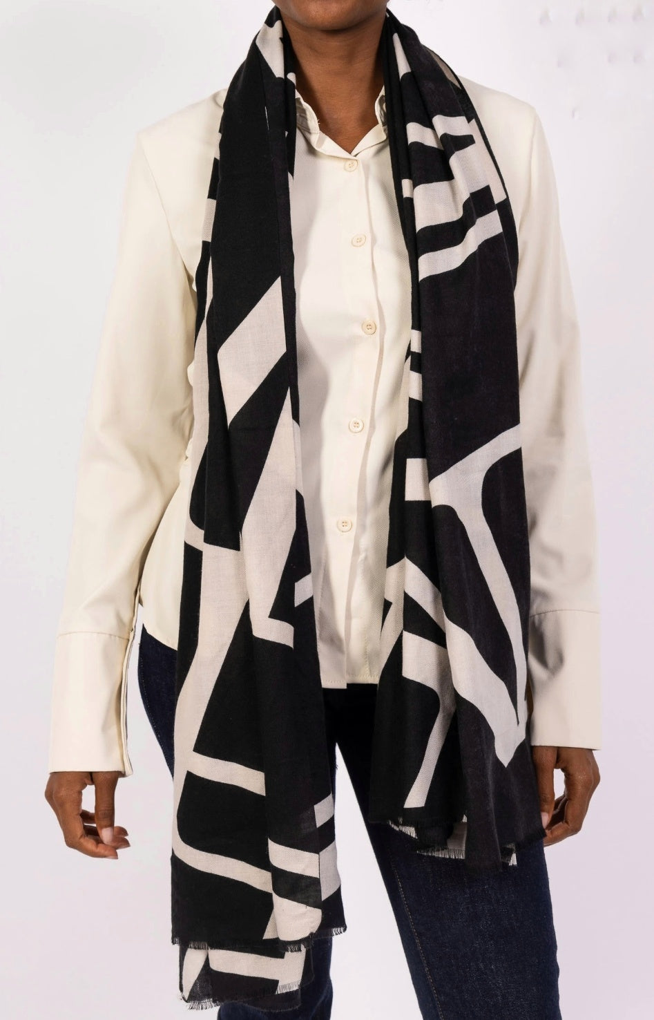 Stirnband abstrakt Schwarz